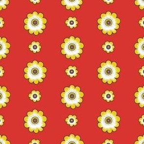 Daisy Chain_Red Yellow and White by Paducaru