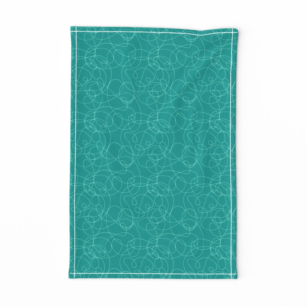 mint & teal scribble reverse