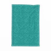 mint & teal scribble reverse