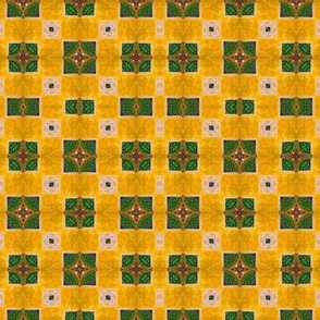 Green & Gold Fancy Rug