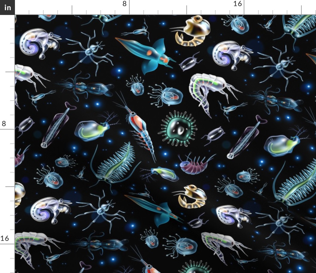 Summer Fabric Sea Creatures Jelly Fish-01-01-01