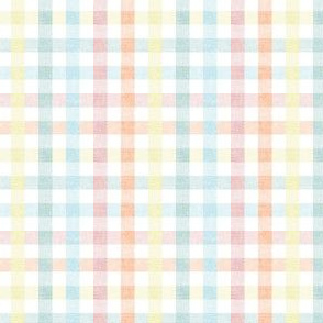 (small scale) Easter Plaid - Spring Plaid - pastel- Gingham Check - C20BS