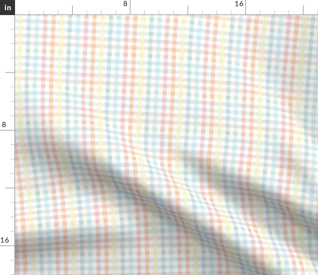 (small scale) Easter Plaid - Spring Plaid - pastel- Gingham Check - C20BS