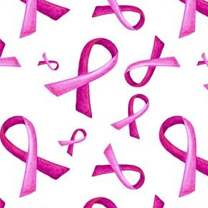 Painted Breast Cancer Ribbon