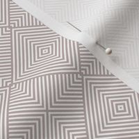 Diagonal Diamond Stripe - Taupe White