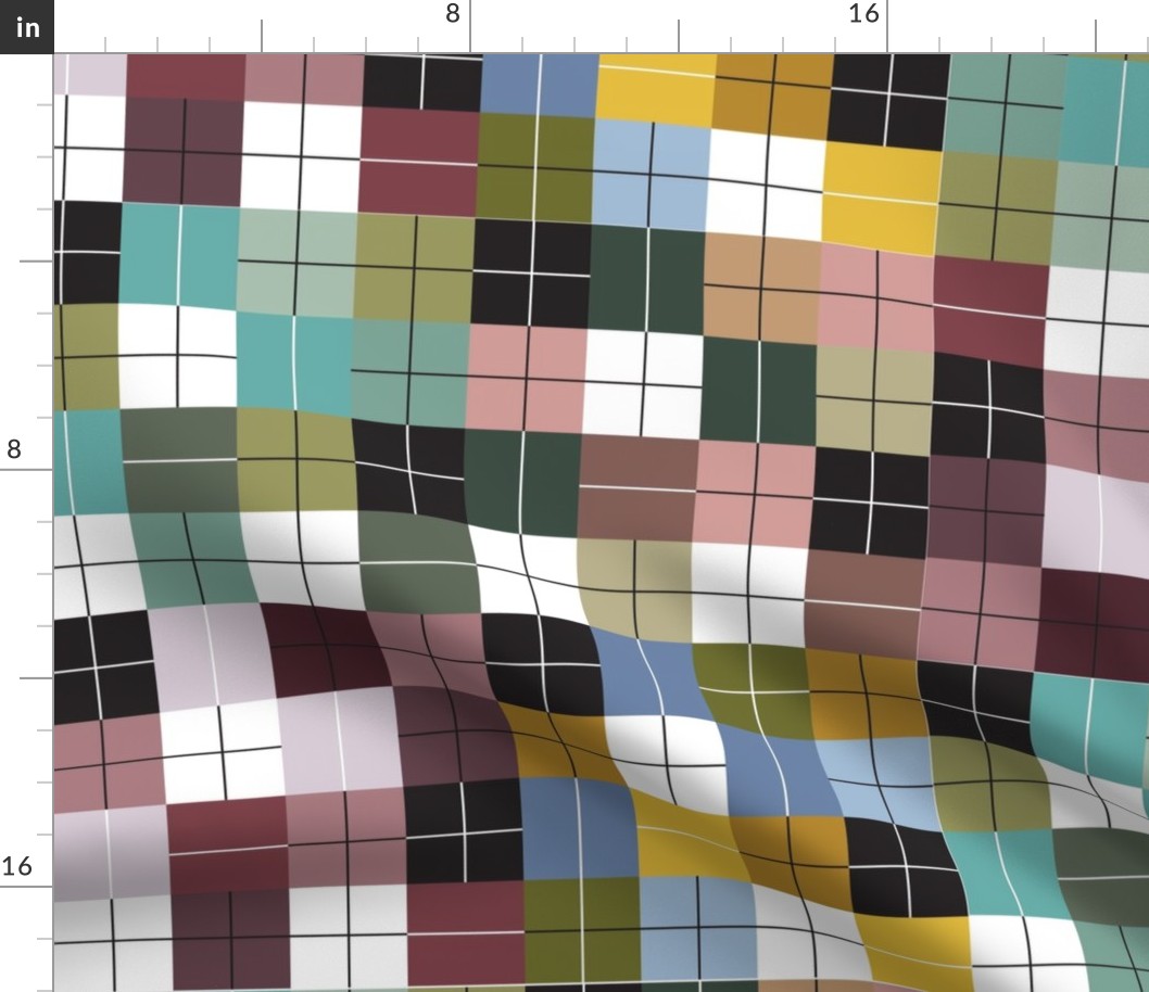 Mod Quilt - jumble mix