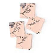 Safari Toile on Pink - Larger Scale