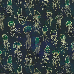 Gold jellyfish 