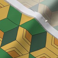 MINI Demon-Slaying Giyu Sabito Green, Yellow, Orange Geometric Hexagon Boxes