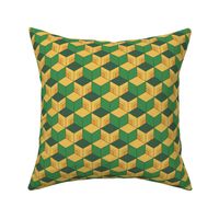 MINI Demon-Slaying Giyu Sabito Green, Yellow, Orange Geometric Hexagon Boxes