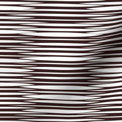 Small scale // Zebra simplified lined horizontal stripes // dark brown textured