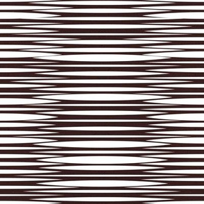 Small scale // Zebra simplified lined horizontal stripes // dark brown textured