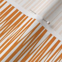 Small scale // Zebra simplified lined horizontal stripes // orange textured