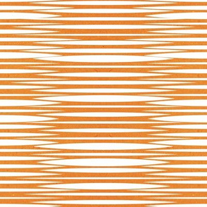 Small scale // Zebra simplified lined horizontal stripes // orange textured