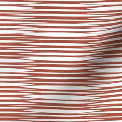 Small scale // Zebra simplified lined horizontal stripes // siena brown textured