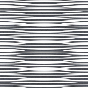 Small scale // Zebra simplified lined horizontal stripes // grey charcoal textured