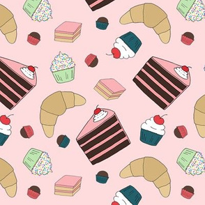 Bakery Pattern on Pink