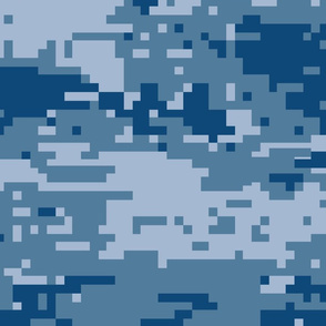 US Navy Blue Digital Camo Camouflage Pattern