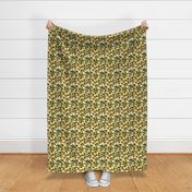 7" Sunflowers forever  - Sunflowers fabric ,sunflower fabric