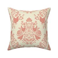 Chicken Damask-Pink