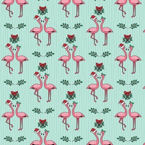 Christmas Flamingos