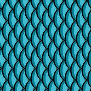 Fish Scales Cyan