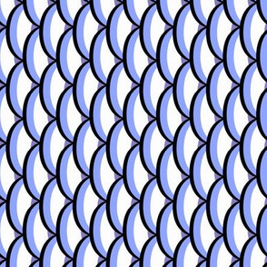 Fish Scales Cornflower Blue