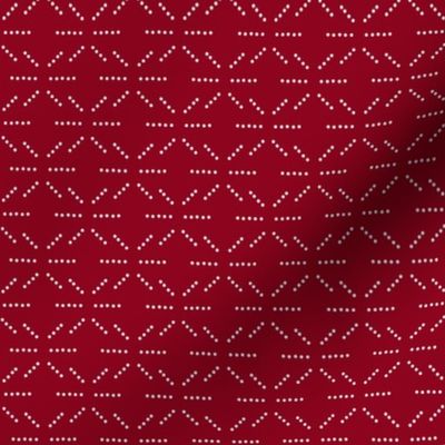 Dot Stitching - Red (small)