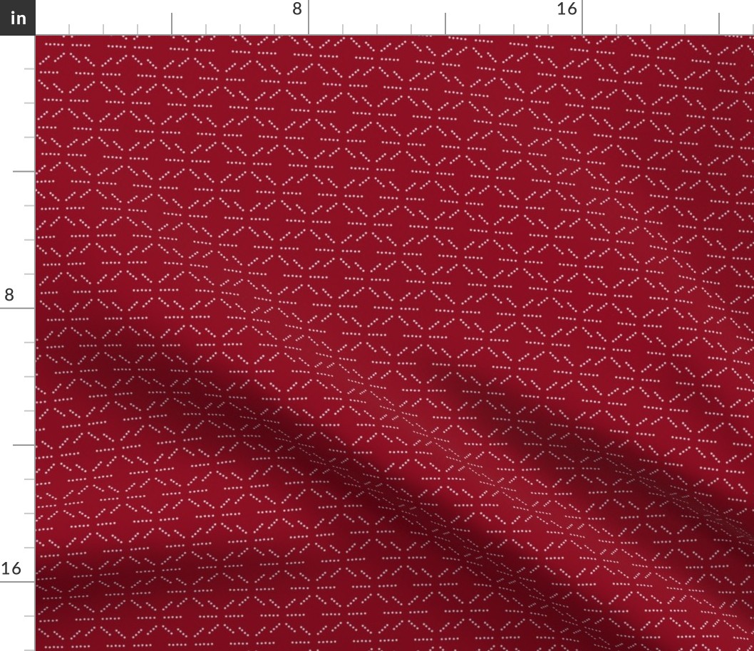 Dot Stitching - Red (small)