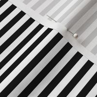 Horizontal 0.25" Black and White Stripes