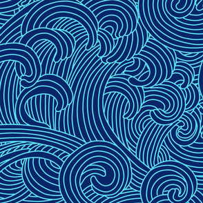 ocean wave outline large