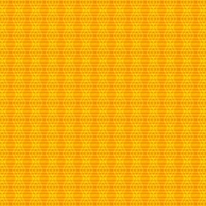 JP36  - Miniature - Buffalo Plaid Diamonds on Stripes in Lemon Yellow and Orange