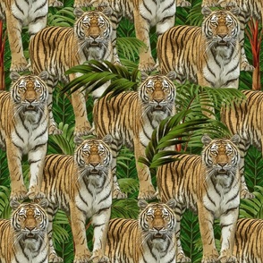 Tiger Tropical Jungle Pattern