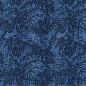 Tropical Blue Jeans Design Dark