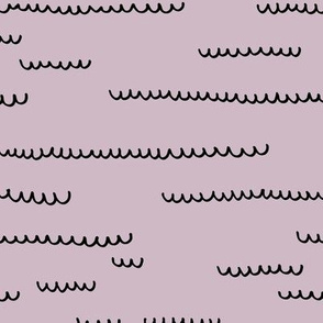 Minimal beach ocean waves summer boho island vibes Scandinavian abstract style nursery mauve purple