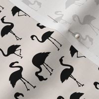 Minimalist style abstract flamingo boho birds neutral nursery trend monochrome off white beige black