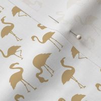 Minimalist style abstract flamingo boho birds neutral nursery trend soft mustard yellow 