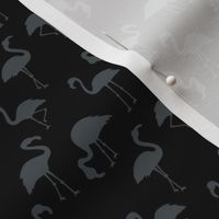 Minimalist style abstract flamingo boho birds neutral nursery trend black charcoal gray