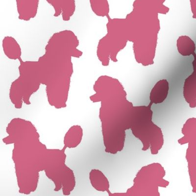 Pink Poodle Silhouettes
