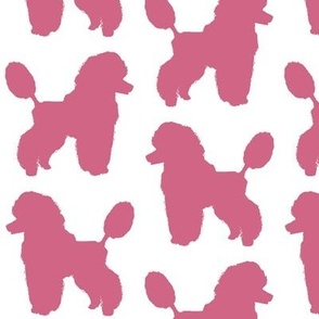 Pink Poodle Silhouettes