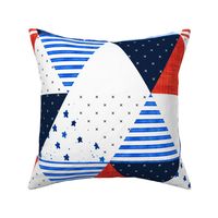 4th of July Triangle Wholecloth