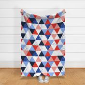 4th of July Triangle Wholecloth