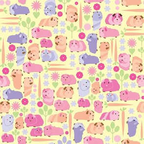 Pastel pink vege patch pigs