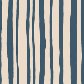 INTO THE WOODS Stripes blue cream