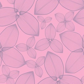 Pink Abstract Floral Background Texture