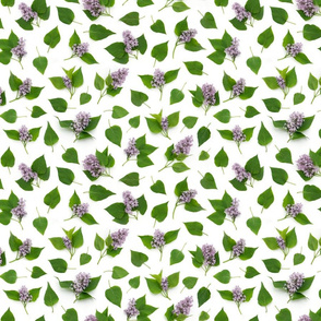 lilac sprigs repeating pattern tile.