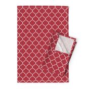 2" Moroccan Quatrefoil Pattern | Christmas Cardinal Red Collection