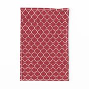 2" Moroccan Quatrefoil Pattern | Christmas Cardinal Red Collection