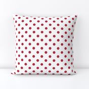 2" Large Polka Dot Repeat Pattern | Christmas Cardinal Red Collection