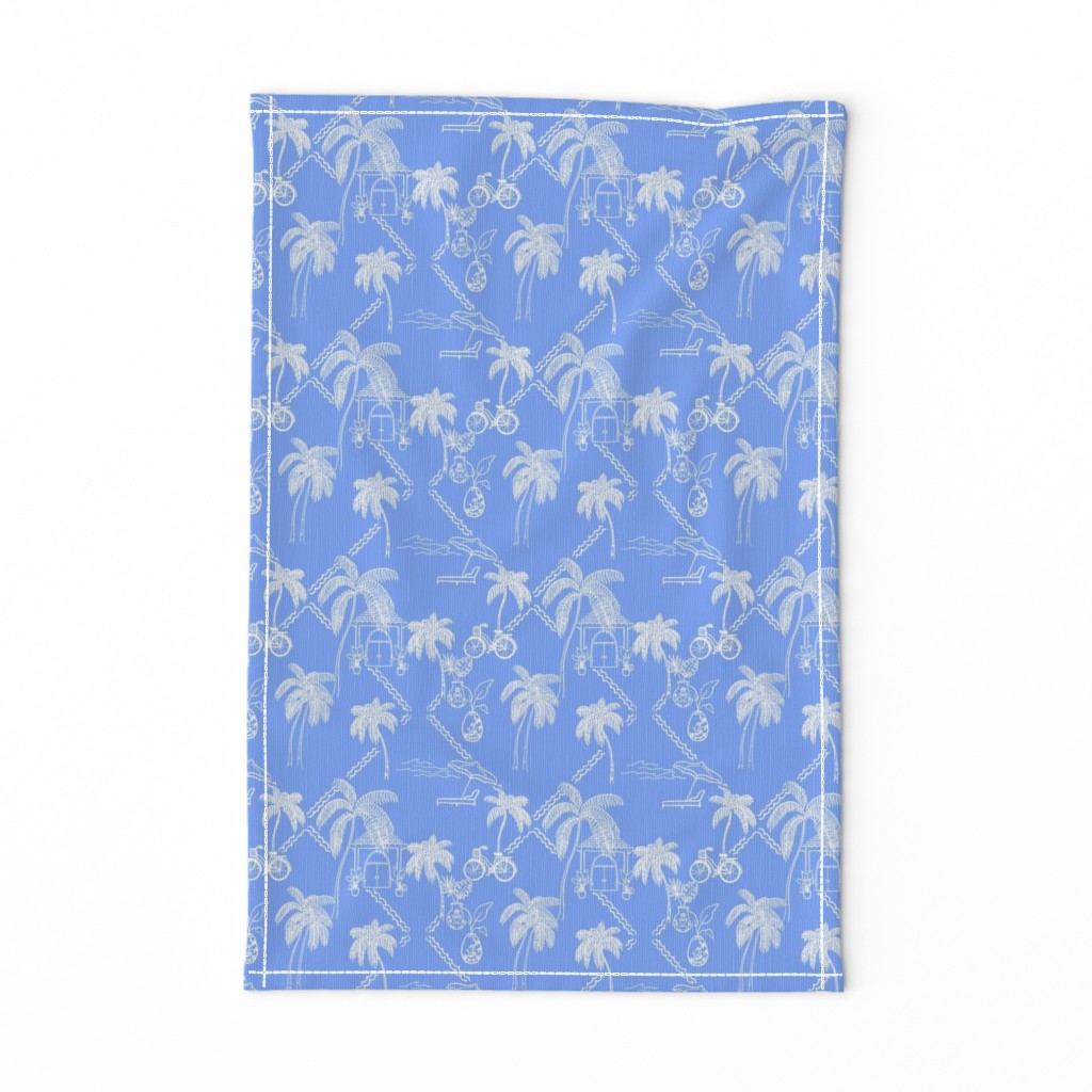 Palm Beach Toile (Light Blue)